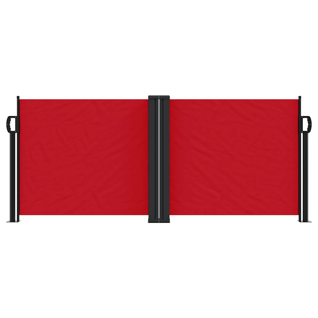 Vidaxx ausziehbarer Windschutz 100x1000 cm rot