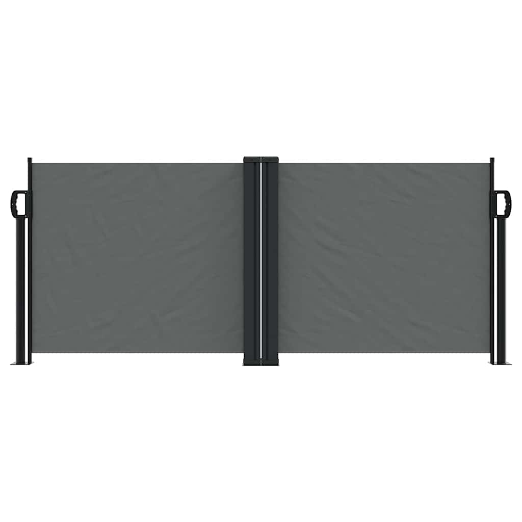 Vidaxx ausziehbarer Windschutz 100x1000 cm Anthrazit