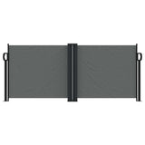 Vidaxx ausziehbarer Windschutz 100x1000 cm Anthrazit