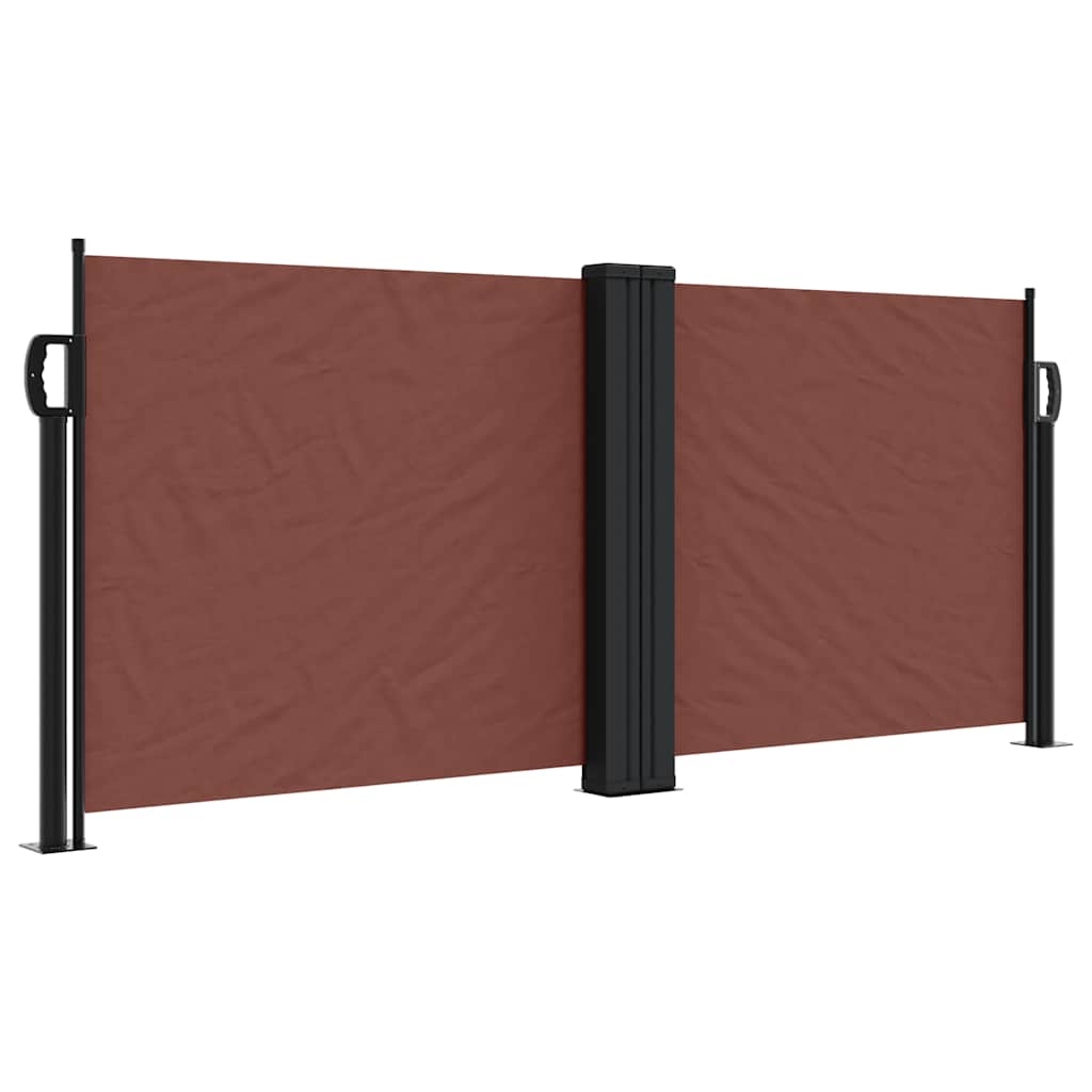 Vidaxx ausziehbarer Windschutz 100x1000 cm braun