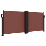 Vidaxx ausziehbarer Windschutz 100x1000 cm braun