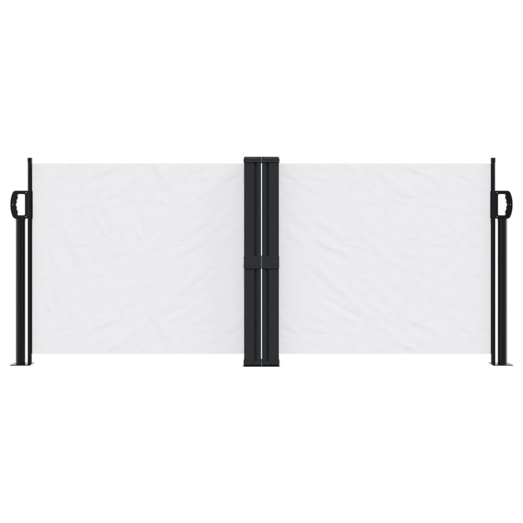 Vidaxx ausziehbarer Windschutz 100x1000 cm weiß