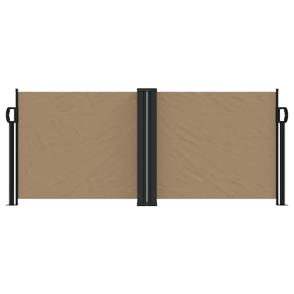 Vidaxx ausziehbarer Windschutz 100x1000 cm Taupe