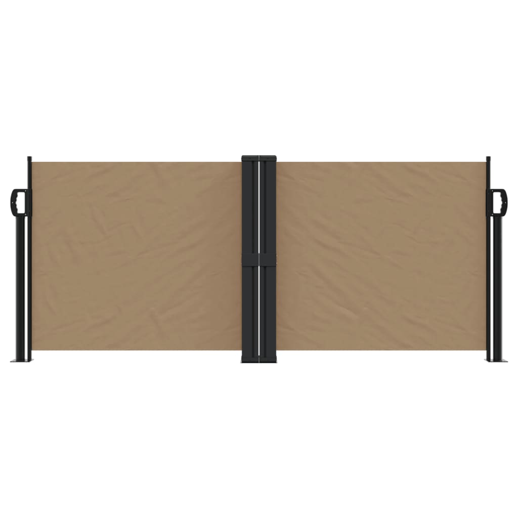 Vidaxx ausziehbarer Windschutz 100x1000 cm Taupe