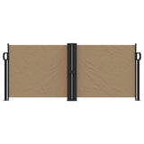 Vidaxx ausziehbarer Windschutz 100x1000 cm Taupe