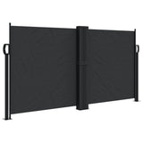 Vidaxx ausziehbarer Windschutz 120x1000 cm schwarz