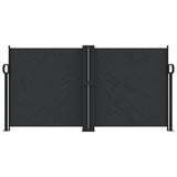 Vidaxx ausziehbarer Windschutz 120x1000 cm schwarz