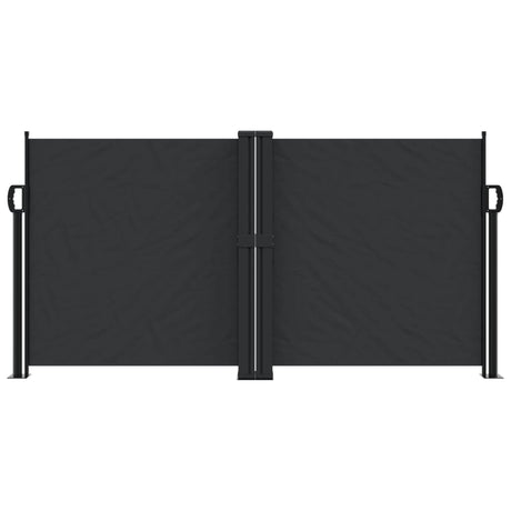 Vidaxx ausziehbarer Windschutz 120x1000 cm schwarz