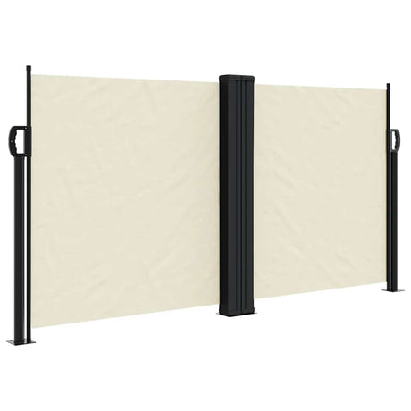 Vidaxx ausziehbarer Windschutz 120x1000 cm creme