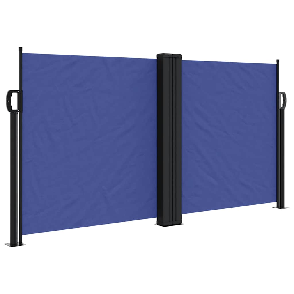 Vidaxx ausziehbarer Windschutz 120x1000 cm blau