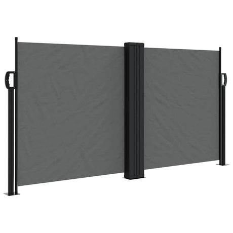 Vidaxx ausziehbarer Windschutz 120x1000 cm Anthrazit