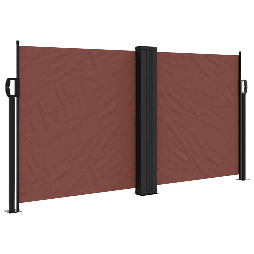 Vidaxx ausziehbarer Windschutz 120x1000 cm braun