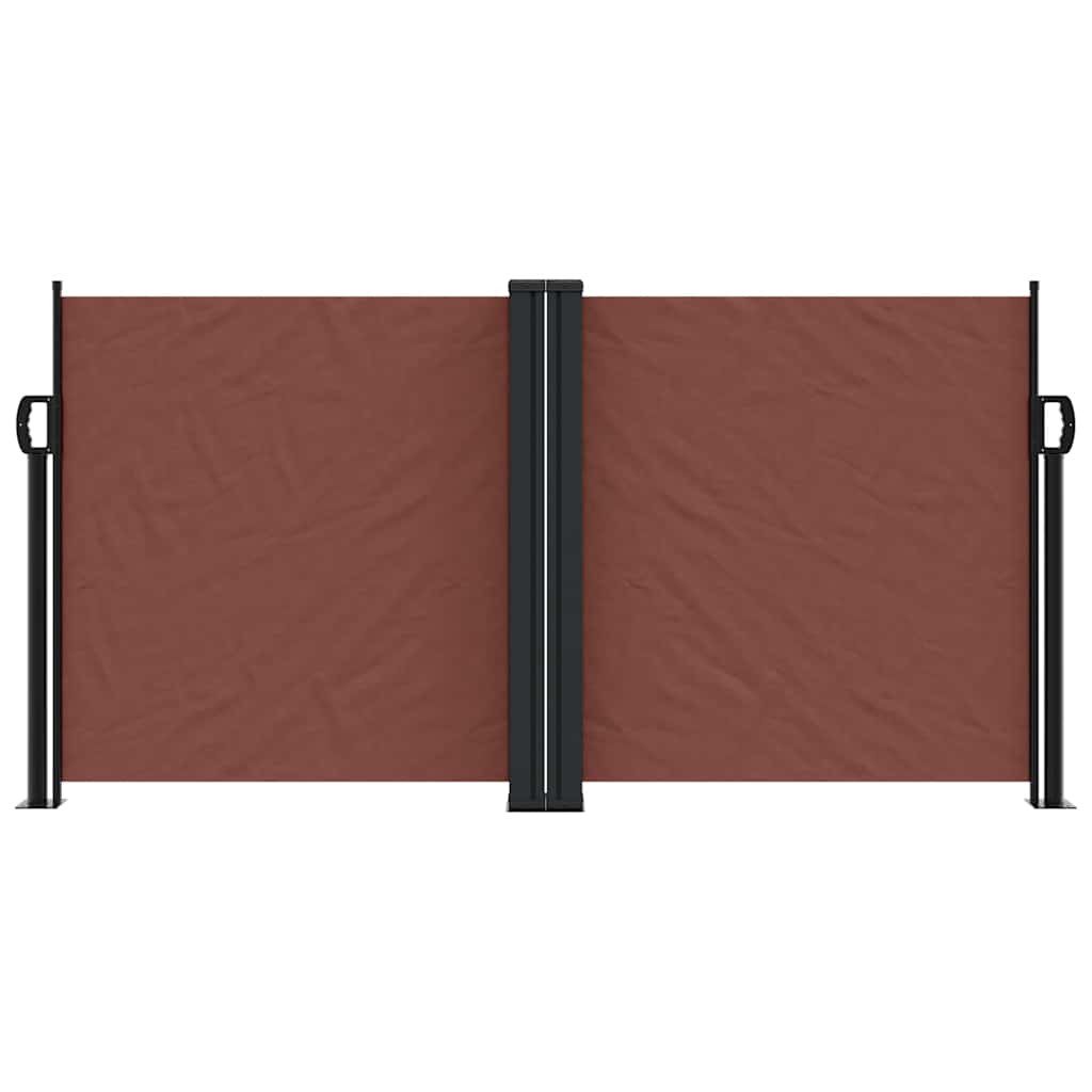 Vidaxx ausziehbarer Windschutz 120x1000 cm braun