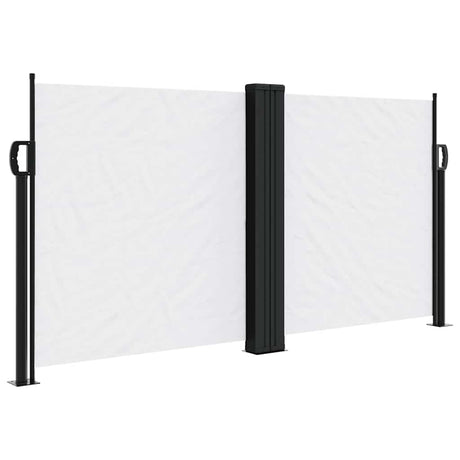 Vidaxx ausziehbarer Windschutz 120x1000 cm weiß