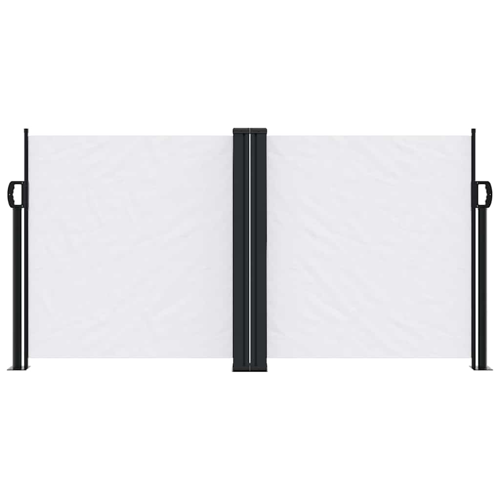 Vidaxx ausziehbarer Windschutz 120x1000 cm weiß