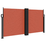 Vidaxx ausziehbarer Windschutz 120x1000 cm terrakottafarben