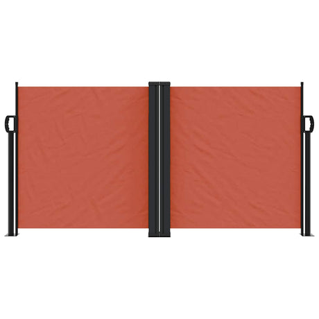 Vidaxx ausziehbarer Windschutz 120x1000 cm terrakottafarben
