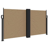 Vidaxx ausziehbarer Windschutz 120x1000 cm Taupe