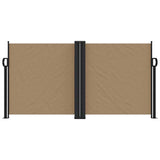 Vidaxx ausziehbarer Windschutz 120x1000 cm Taupe
