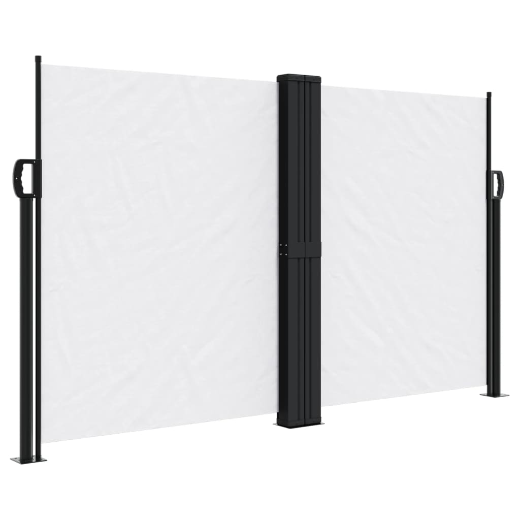 Vidaxx ausziehbarer Windschutz 140x1000 cm weiß