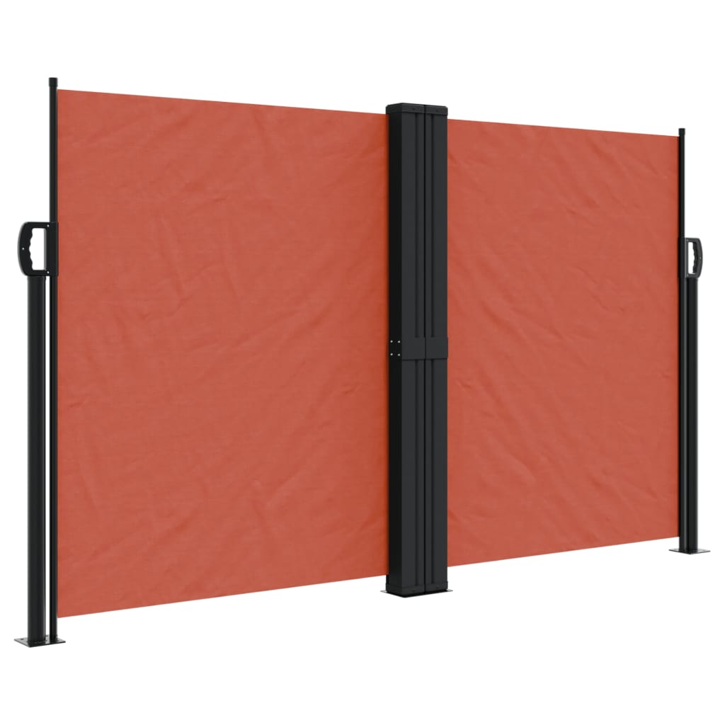 Vidaxx ausziehbarer Windschutz 140x1000 cm terrakottafarben