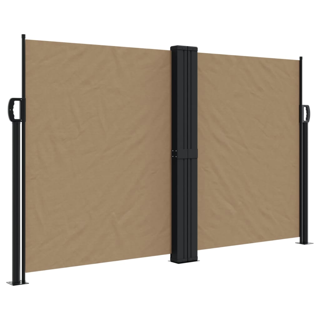 Vidaxx ausziehbarer Windschutz 140x1000 cm Taupe