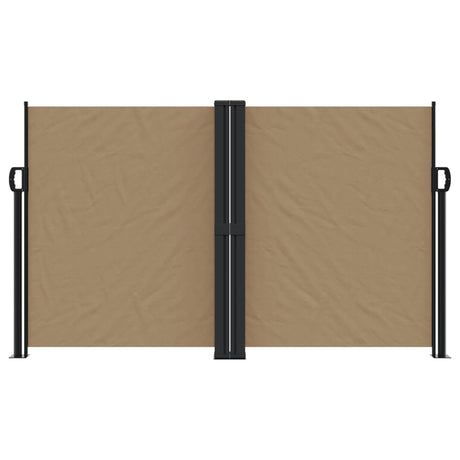 Vidaxx ausziehbarer Windschutz 140x1000 cm Taupe