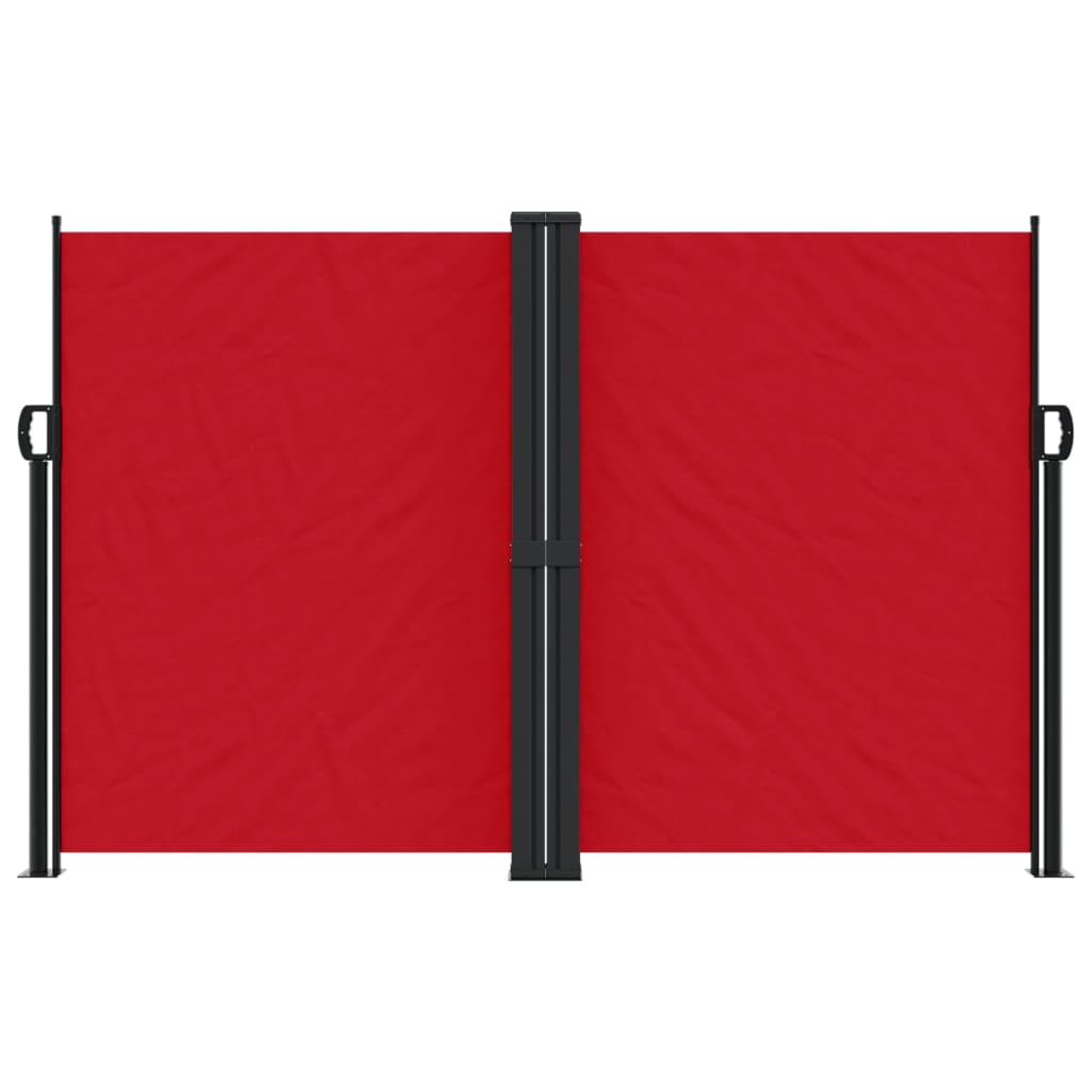Vidaxx ausziehbarer Windschutz 160x1000 cm rot