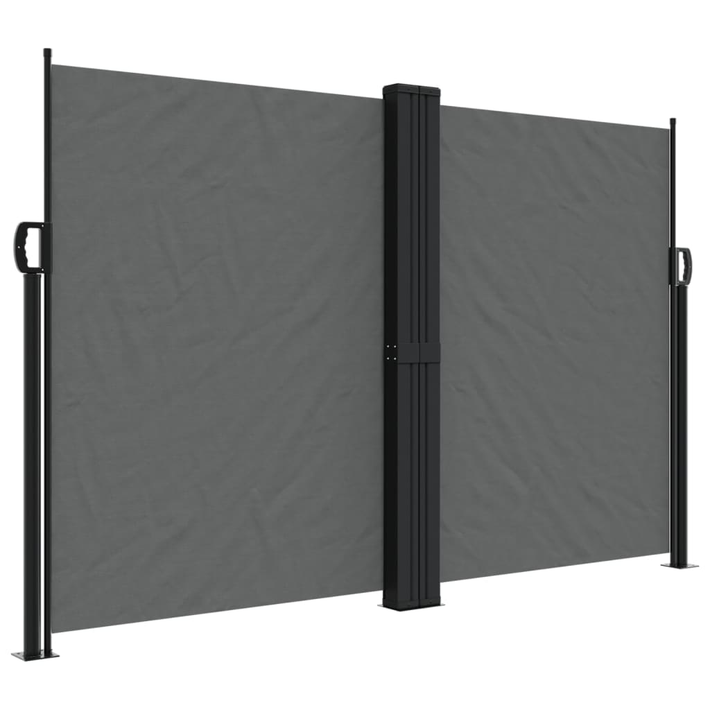 Vidaxx ausziehbarer Windschutz 160x1000 cm Anthrazit