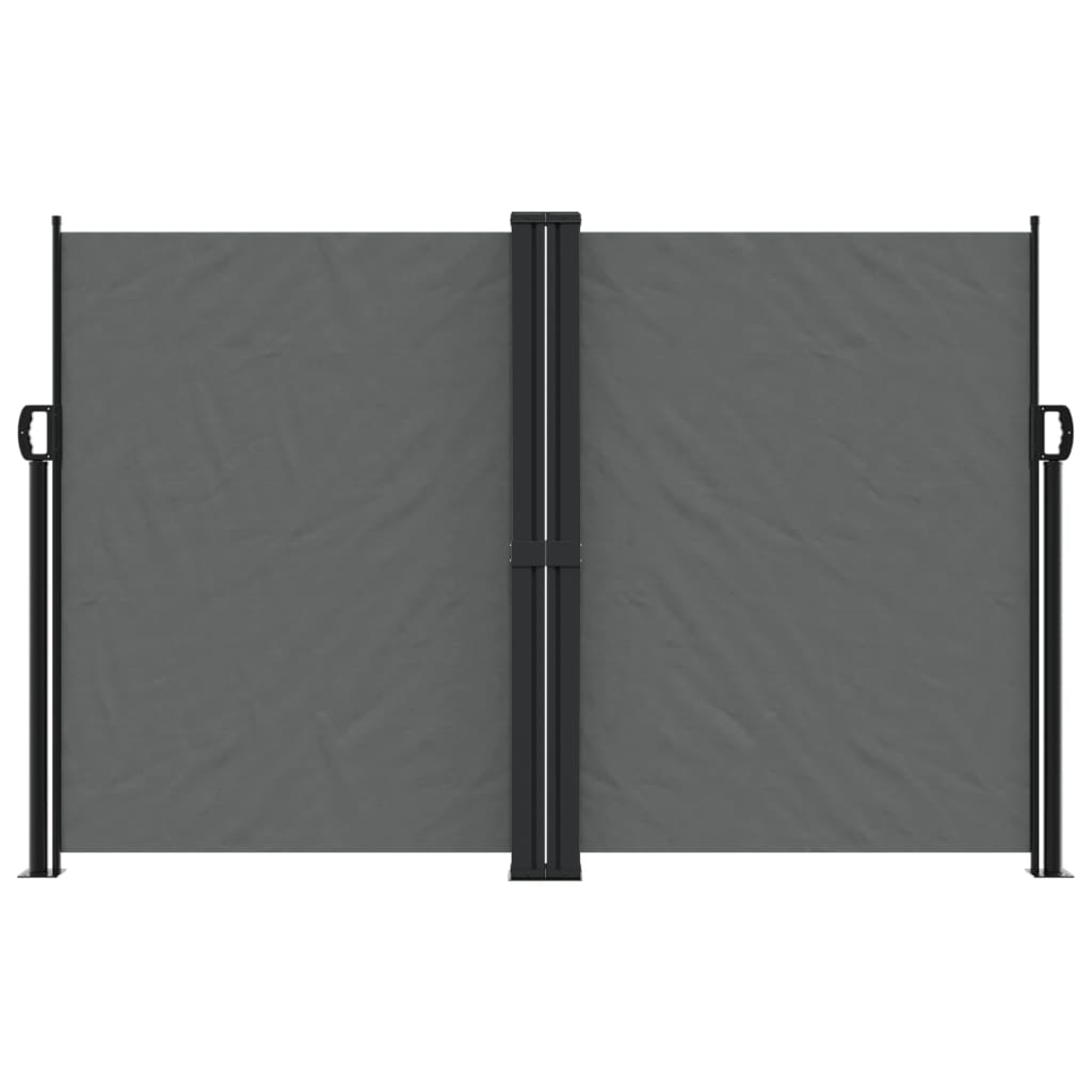 Vidaxx ausziehbarer Windschutz 160x1000 cm Anthrazit