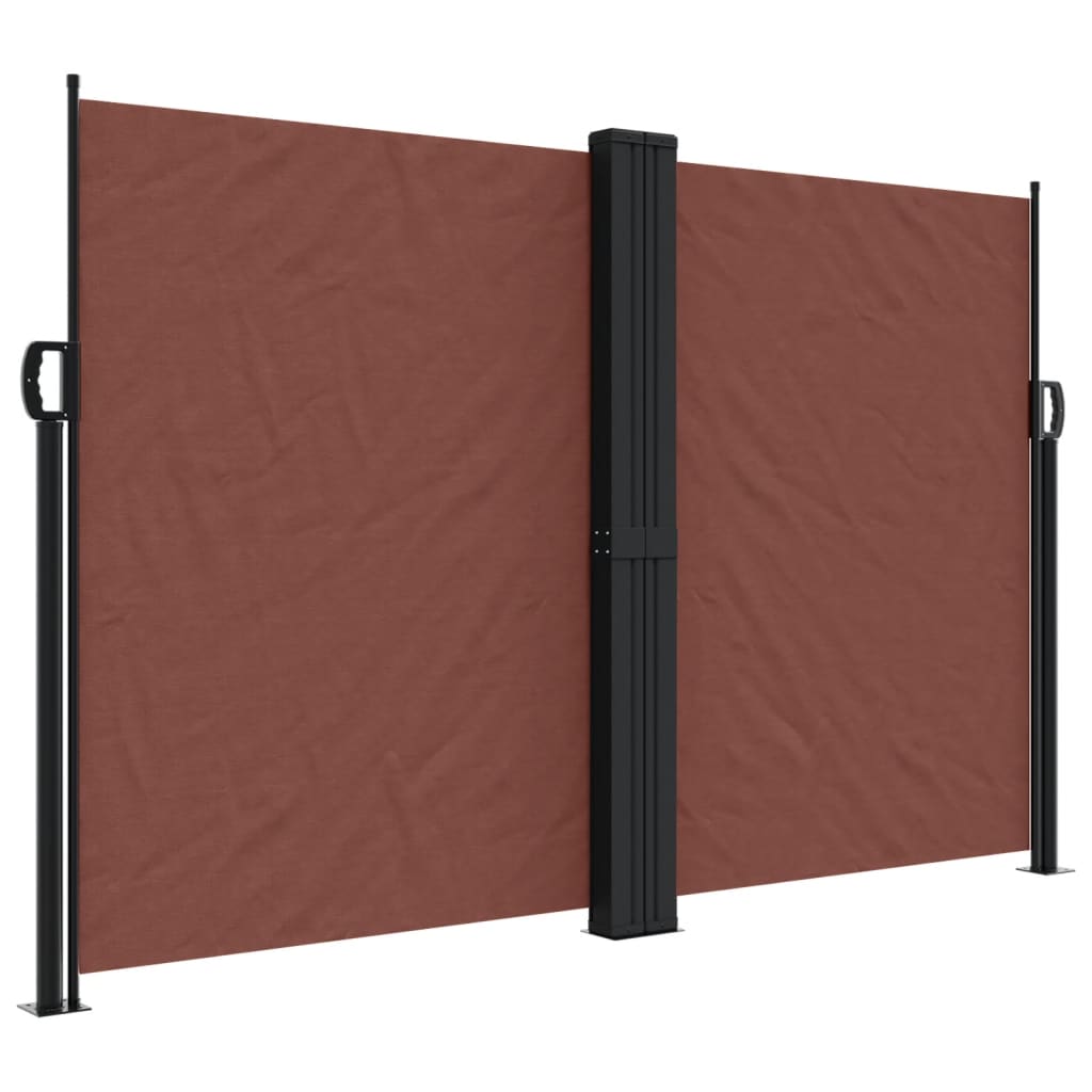 Vidaxx ausziehbarer Windschutz 160x1000 cm braun