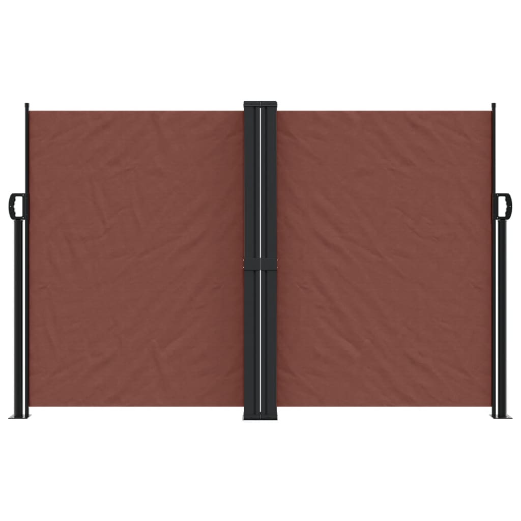 Vidaxx ausziehbarer Windschutz 160x1000 cm braun