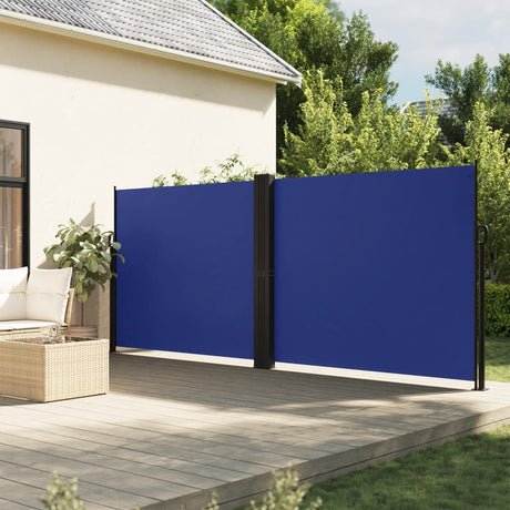 Vidaxx ausziehbarer Windschutz 180x1000 cm blau