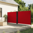 Vidaxx ausziehbarer Windschutz 180x1000 cm rot
