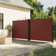 Vidaxx ausziehbarer Windschutz 180x1000 cm braun