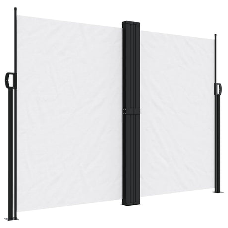 Vidaxx ausziehbarer Windschutz 180x1000 cm weiß