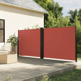 Vidaxx ausziehbarer Windschutz 180x1000 cm terrakottafarben