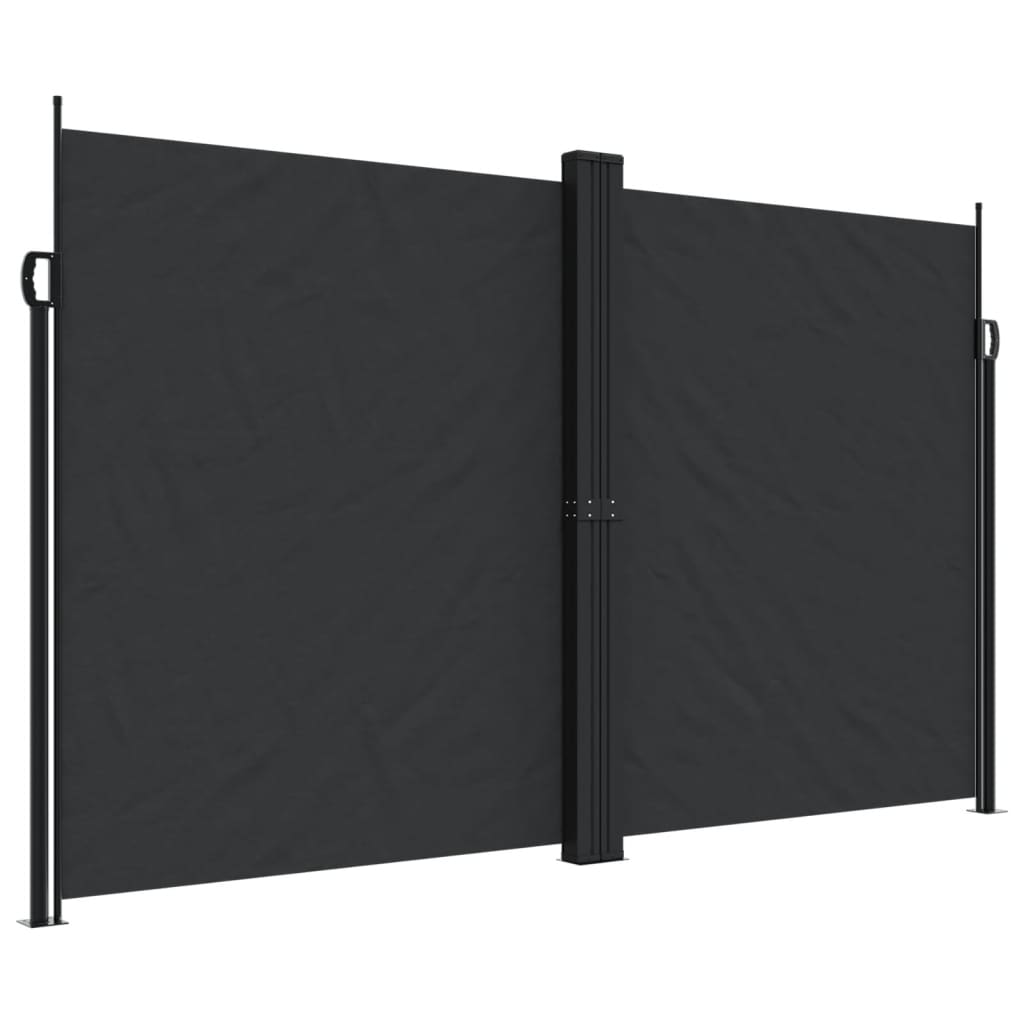 Vidaxx ausziehbarer Windschutz 200x1000 cm schwarz