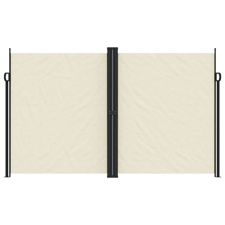 Vidaxx ausziehbarer Windschutz 200x1000 cm cremefarben
