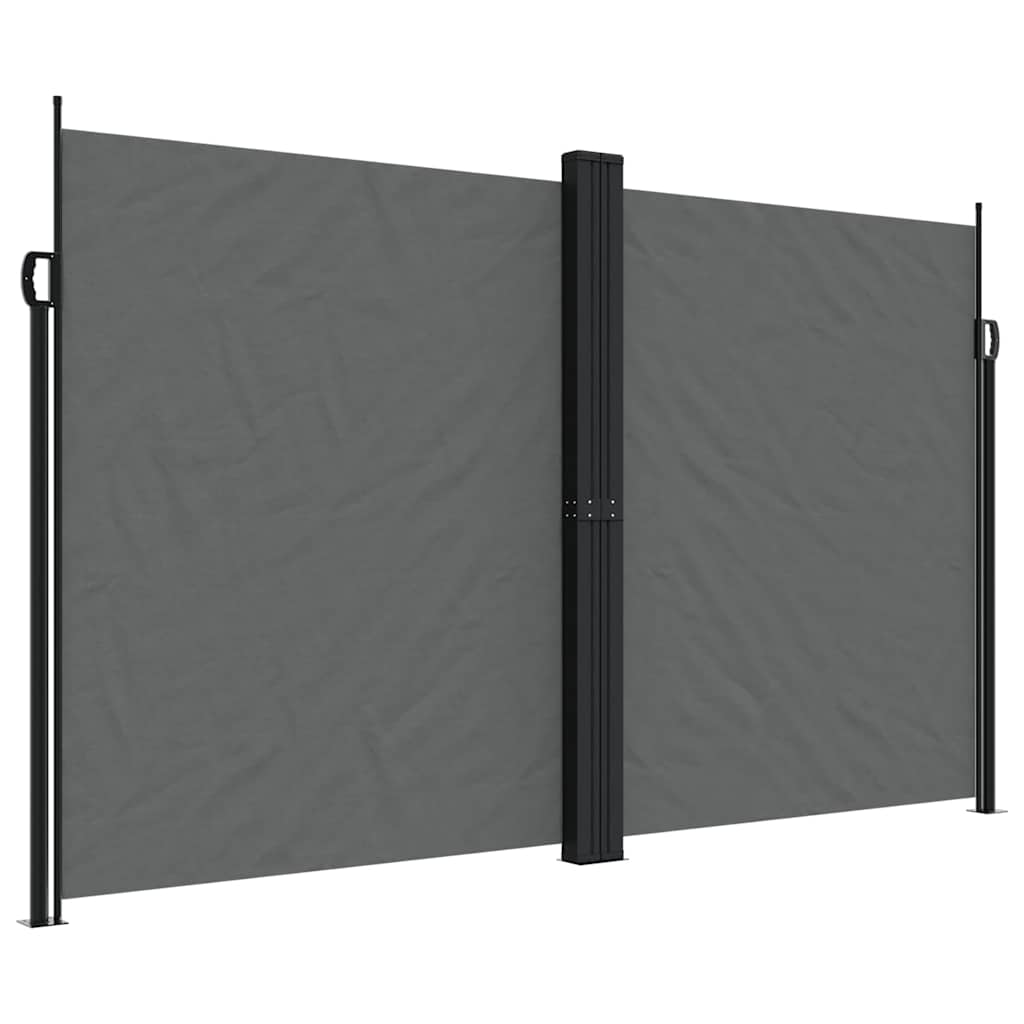 Vidaxx ausziehbarer Windschutz 200x1000 cm Anthrazit