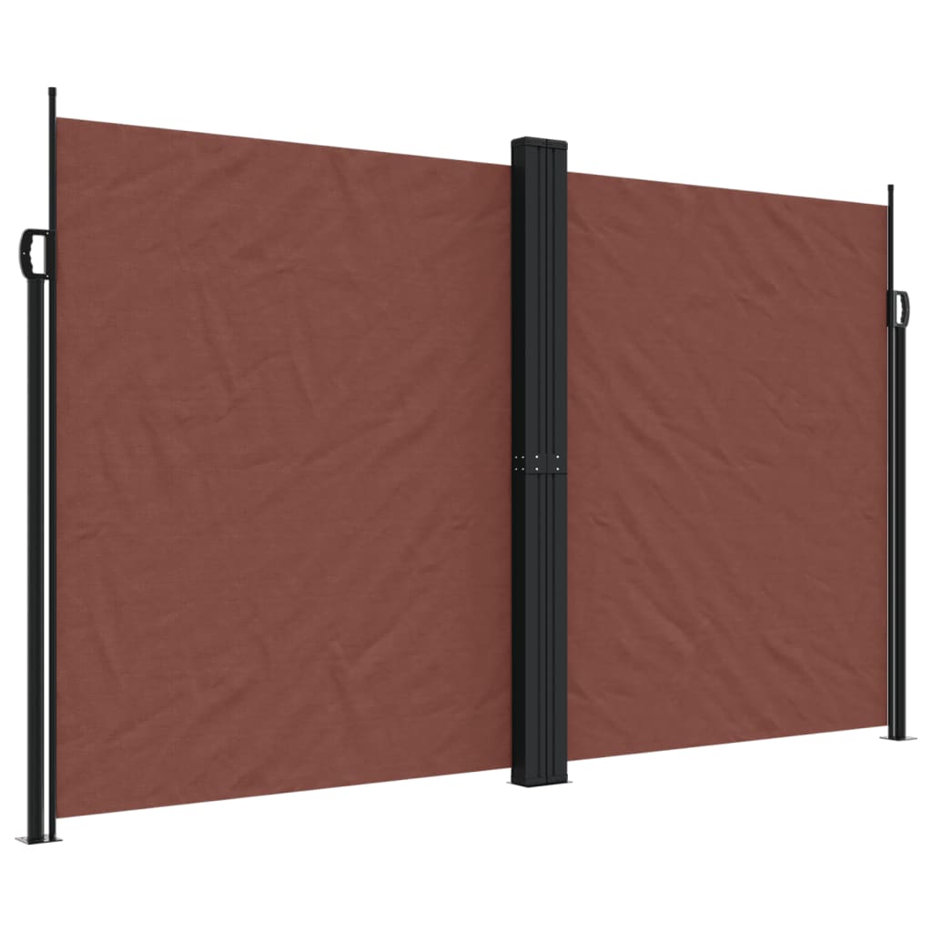 Vidaxx ausziehbarer Windschutz 200x1000 cm braun