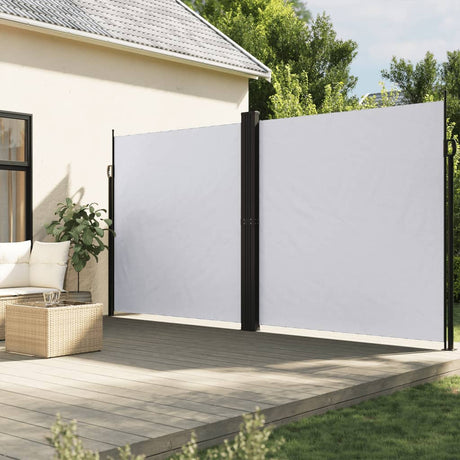 Vidaxx ausziehbarer Windschutz 200x1000 cm weiß