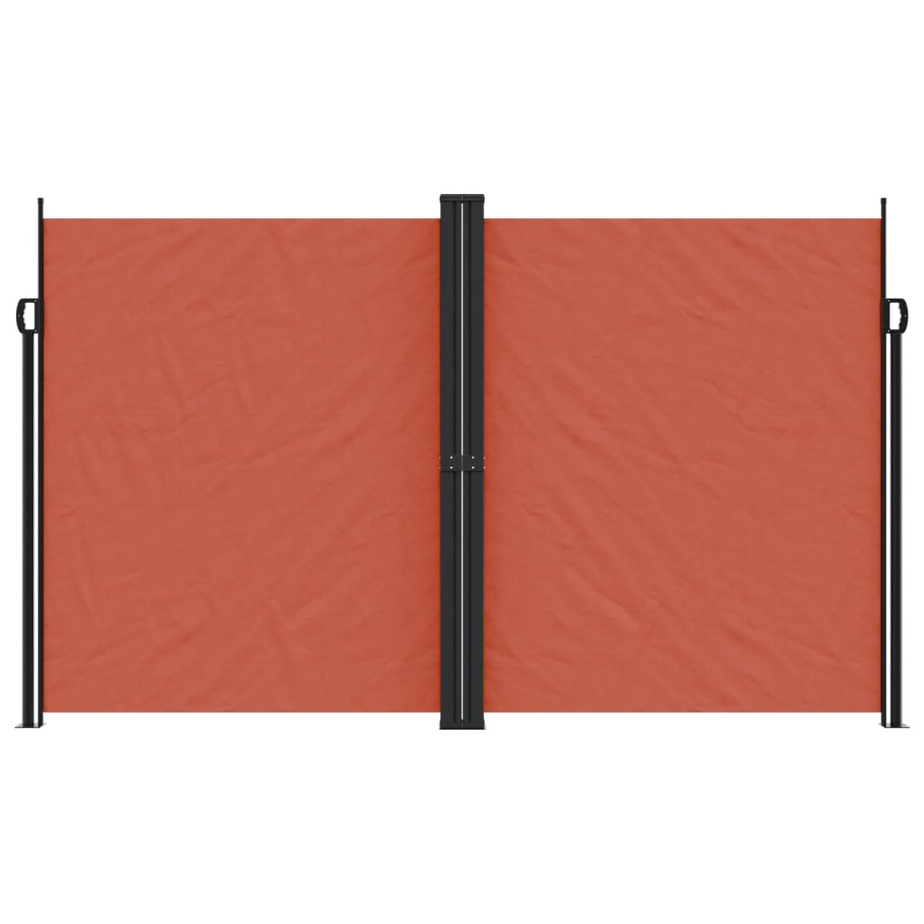 Vidaxx ausziehbarer Windschutz 200x1000 cm terrakottafarben