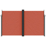 Vidaxx ausziehbarer Windschutz 200x1000 cm terrakottafarben