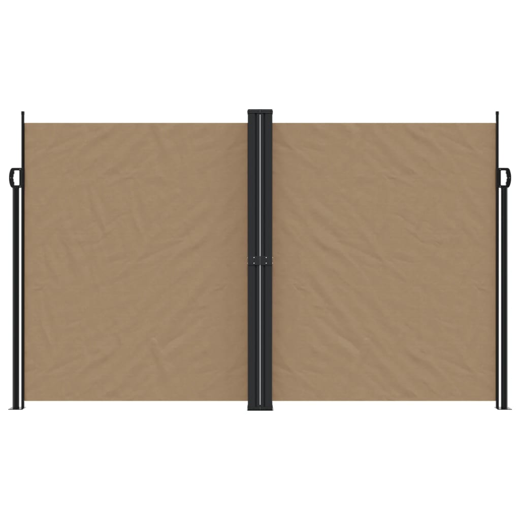 Vidaxx ausziehbarer Windschutz 200x1000 cm Taupe