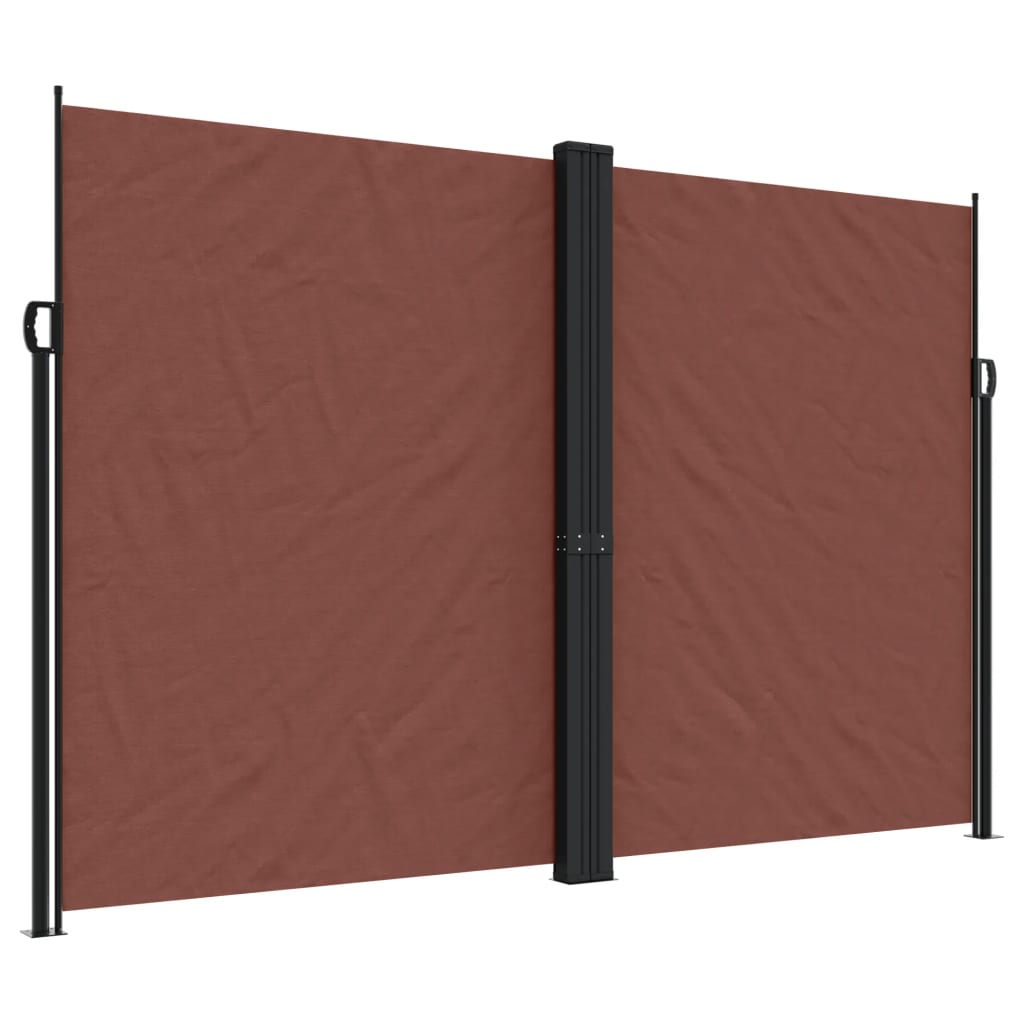 Vidaxx ausziehbarer Windschutz 220x1000 cm braun