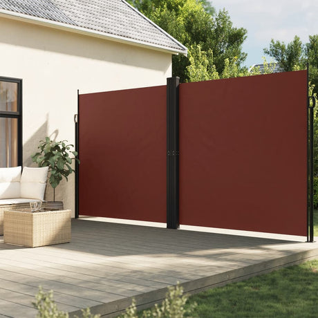 Vidaxx ausziehbarer Windschutz 220x1000 cm braun