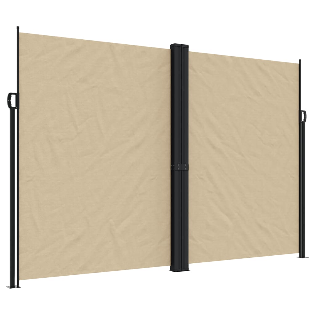 Vidaxx ausziehbarer Windschutz 220x1000 cm beige