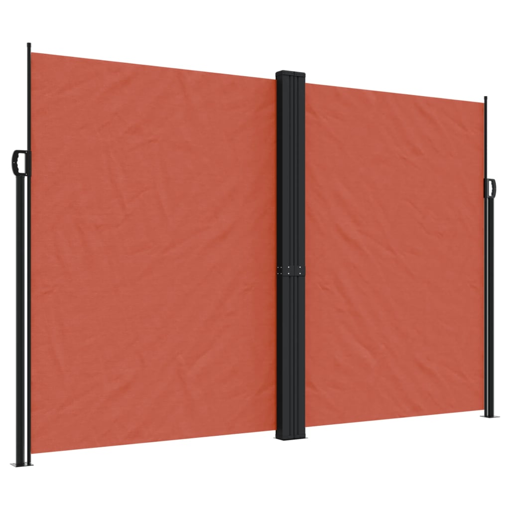 Vidaxx ausziehbarer Windschutz 220x1000 cm terrakottafarben
