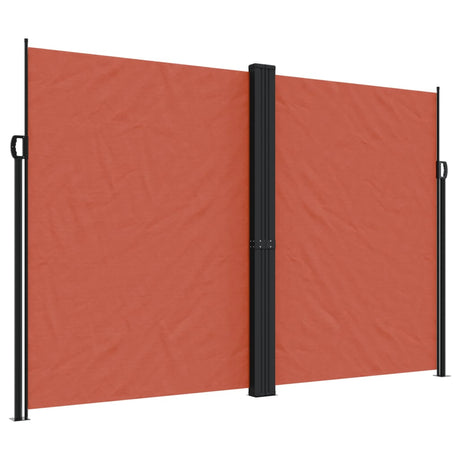 Vidaxx ausziehbarer Windschutz 220x1000 cm terrakottafarben